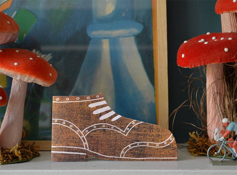 Shoe Shaped Greeting Card