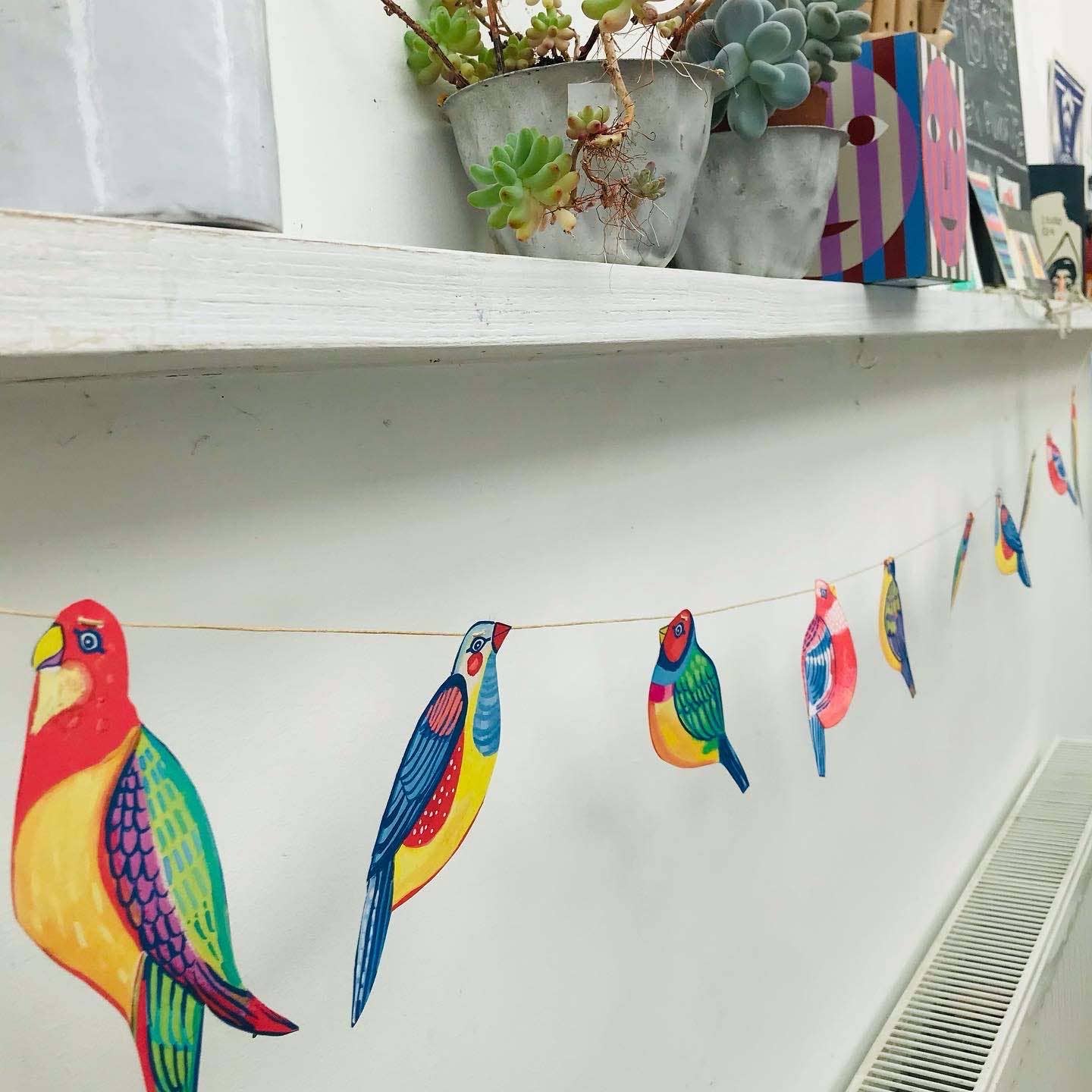 Colourful Bird Garland