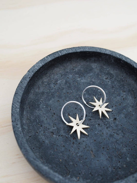 Aurora Brass and Silver Earrings