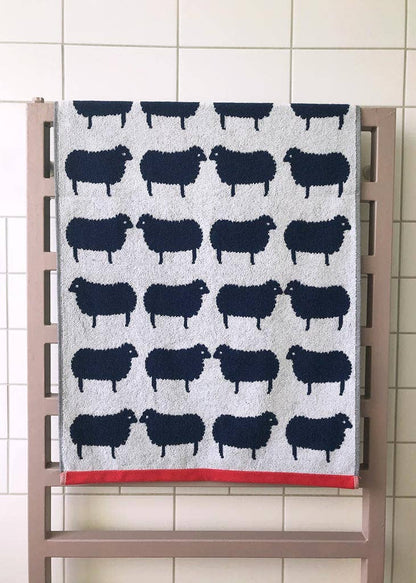 Kissing Sheep Organic Cotton Hand Towel