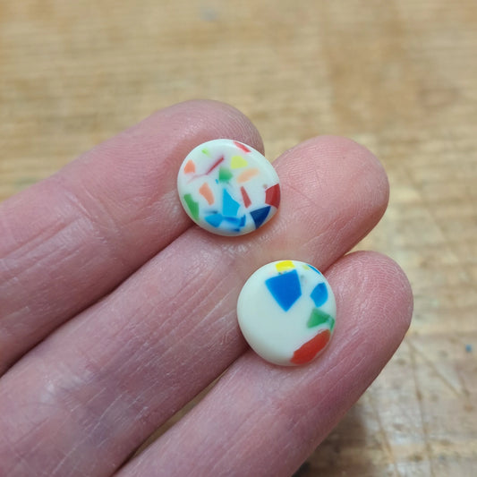 Rainbow Speckle - Mini Studs Earrings