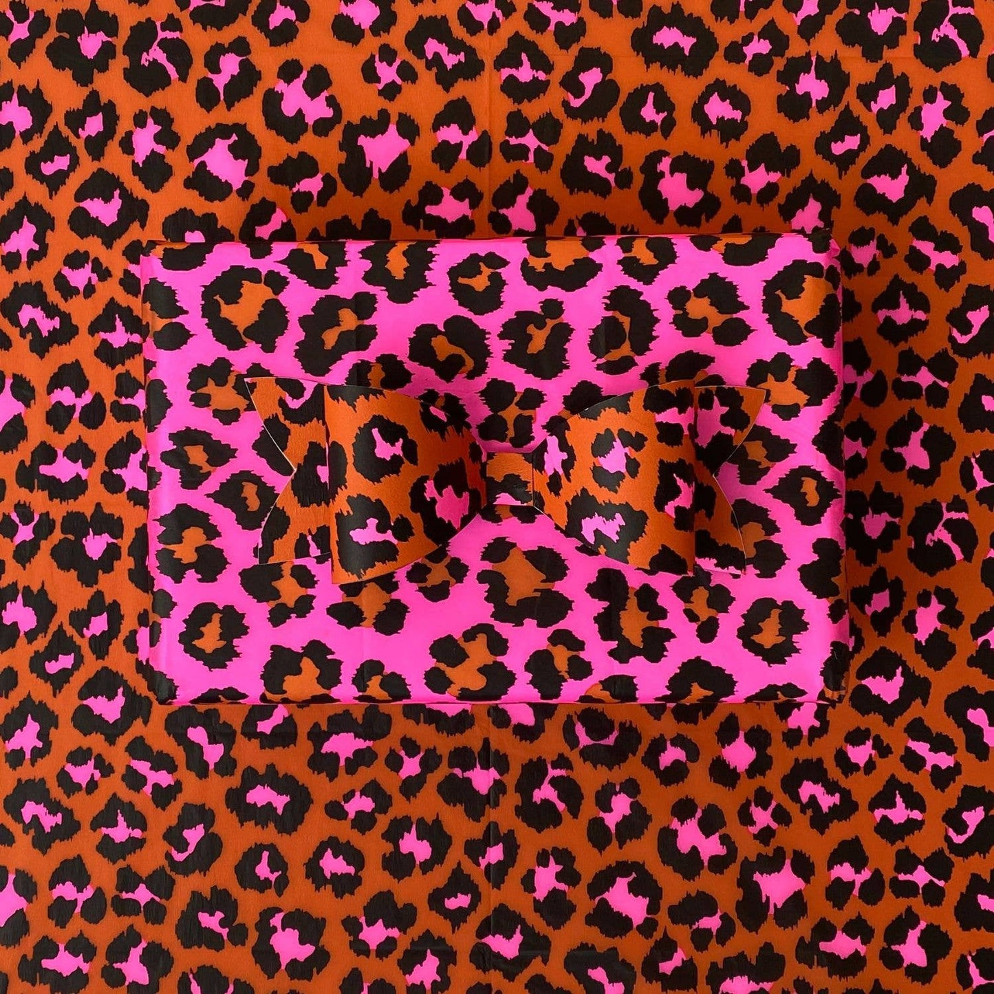 Tissue Paper  Leopard - Ginger & Pink