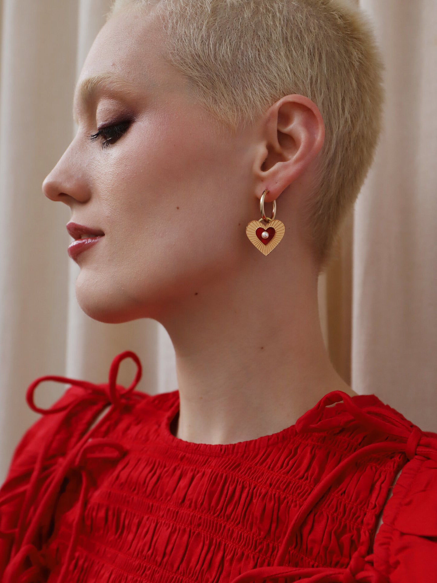 Esme Hoops in Red