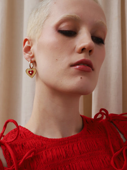 Esme Hoops in Red