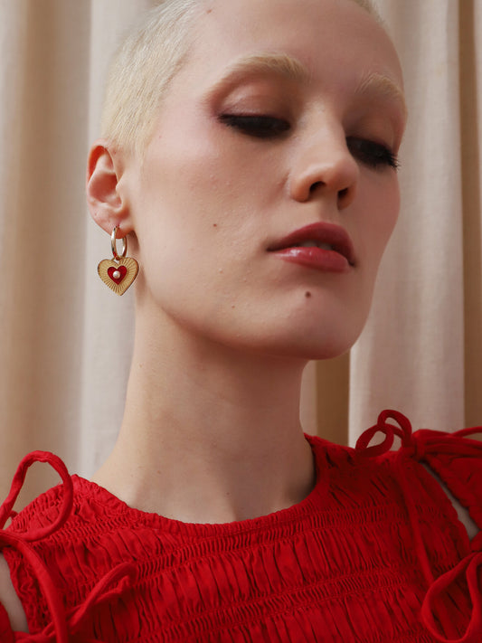 Esme Hoops in Red