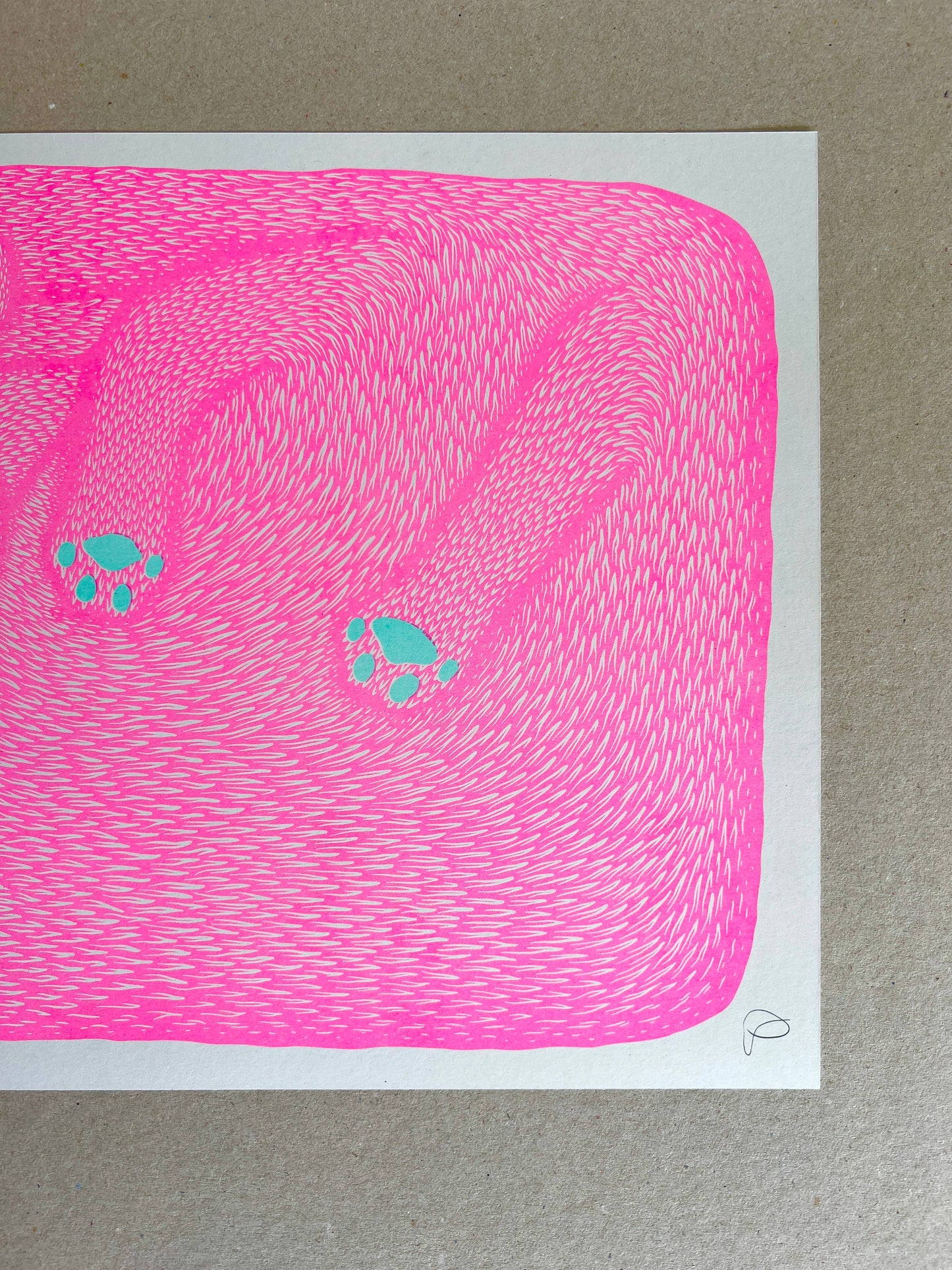 I’m Just A Paw Boy From A Paw Family Riso Print