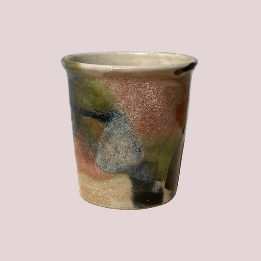 Mixed Glaze Pot