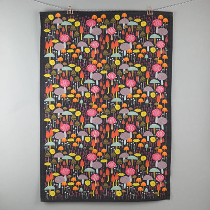 Toadstools and Mushrooms Tea Towel
