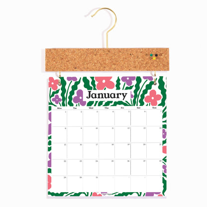 2025 Pinboard Calendar - Floral