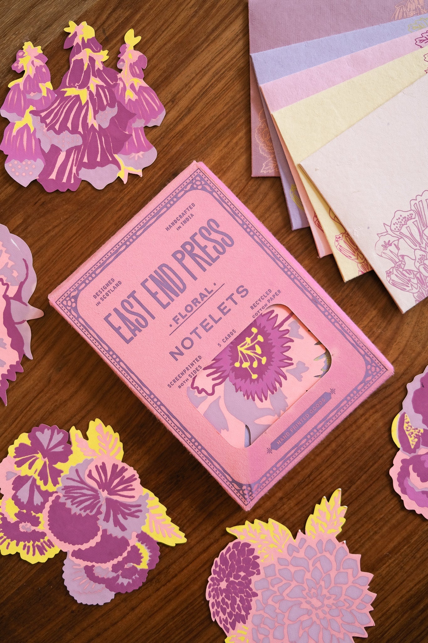 Notelets Floral Floral Notelet Set – Moon On The Hill