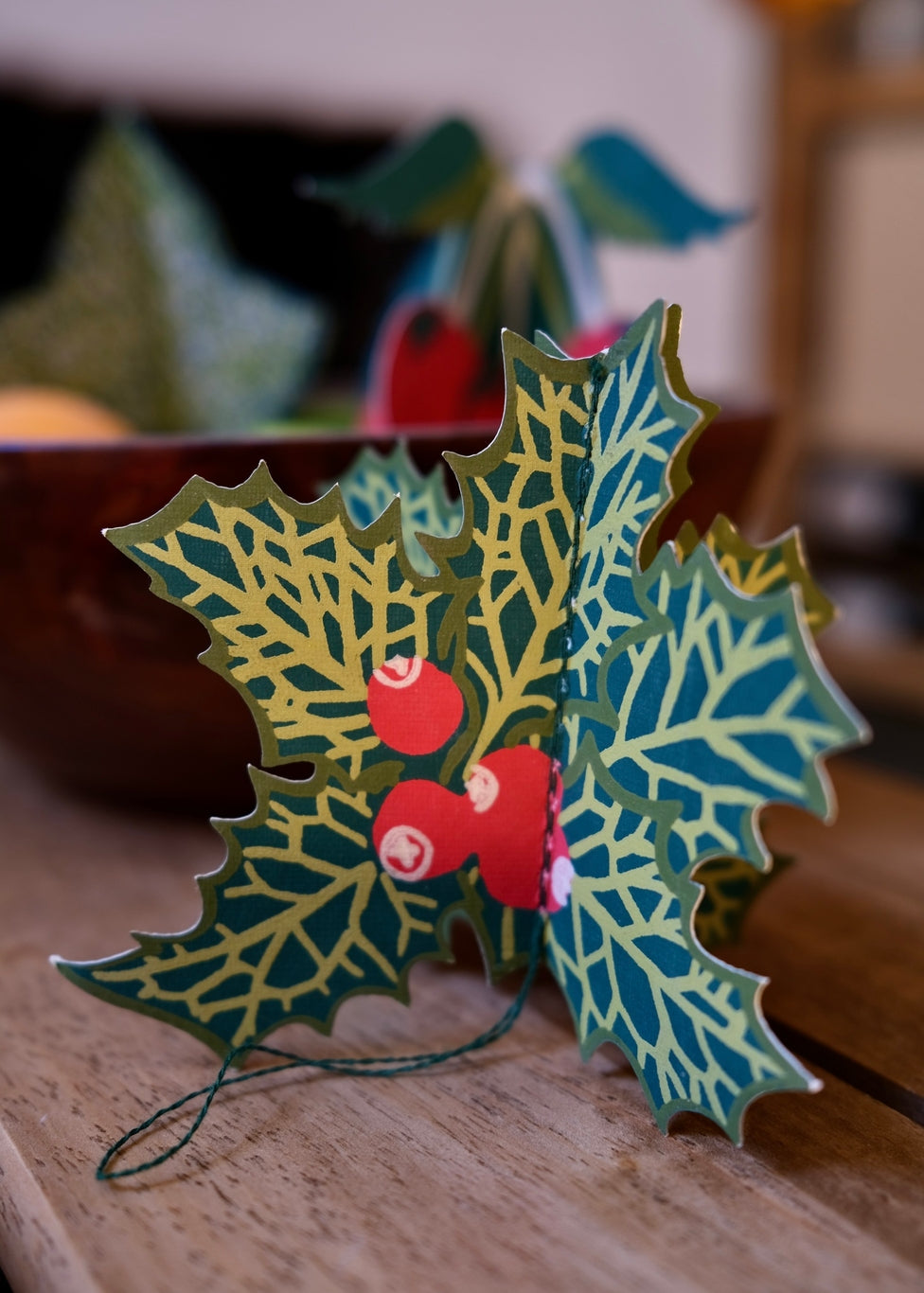 Festive Foliage Paper Ornaments.