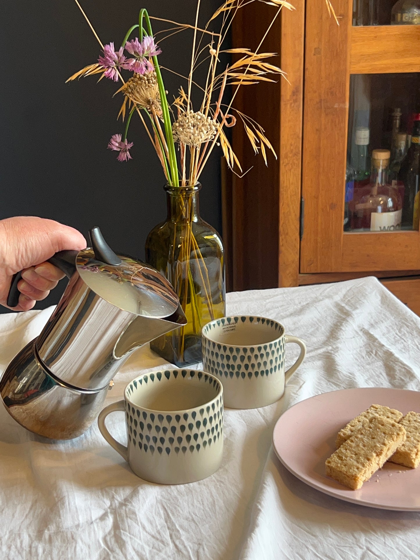 Juniper Drop Mug - Cream & Juniper - Small