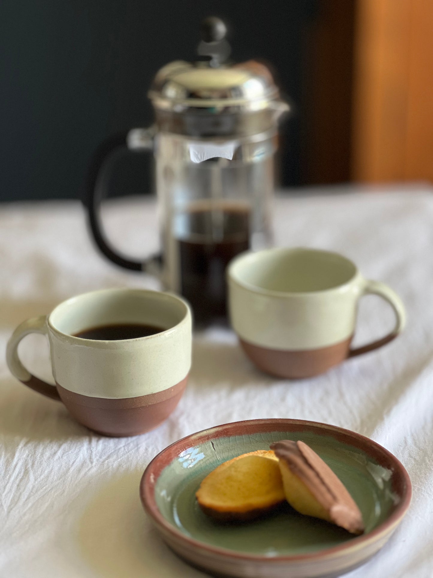 Mali White and Terracotta Mug