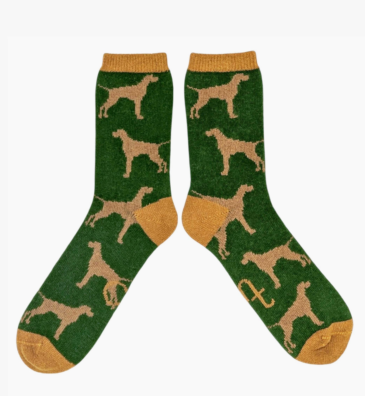 Men's Lambswool Ankle Socks -  Dog