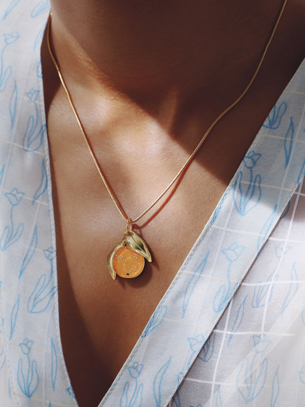 Mini Orange Necklace by Wolf and Moon