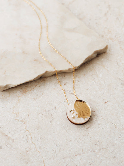Moon Necklace in Gold