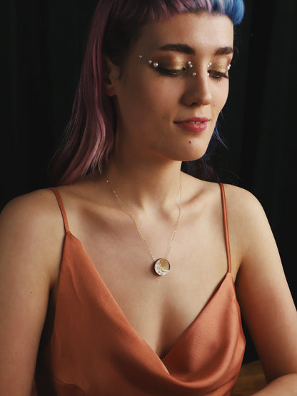 Moon Necklace in Gold