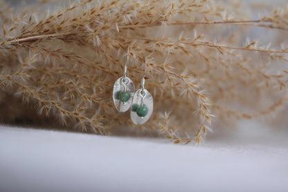 Gail Beaded Leaf Earrings