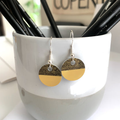 Balance Round Earrings - Ochre