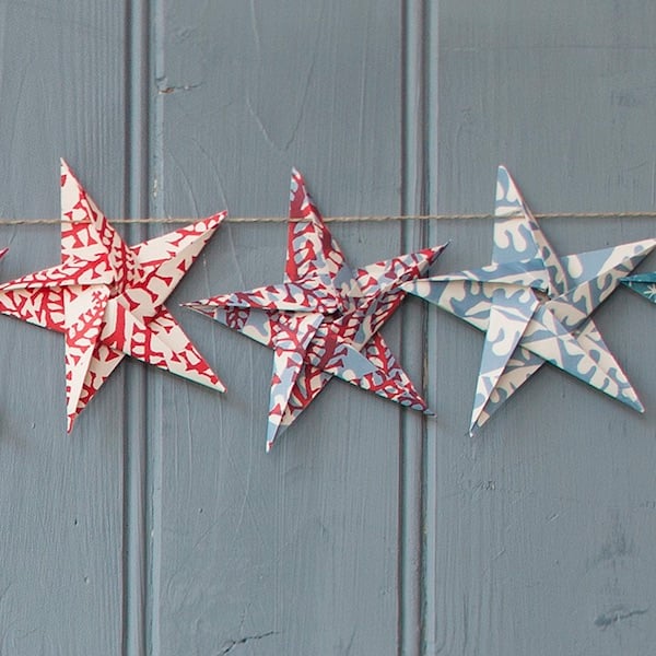 Origami Star Garland - Make Your Own