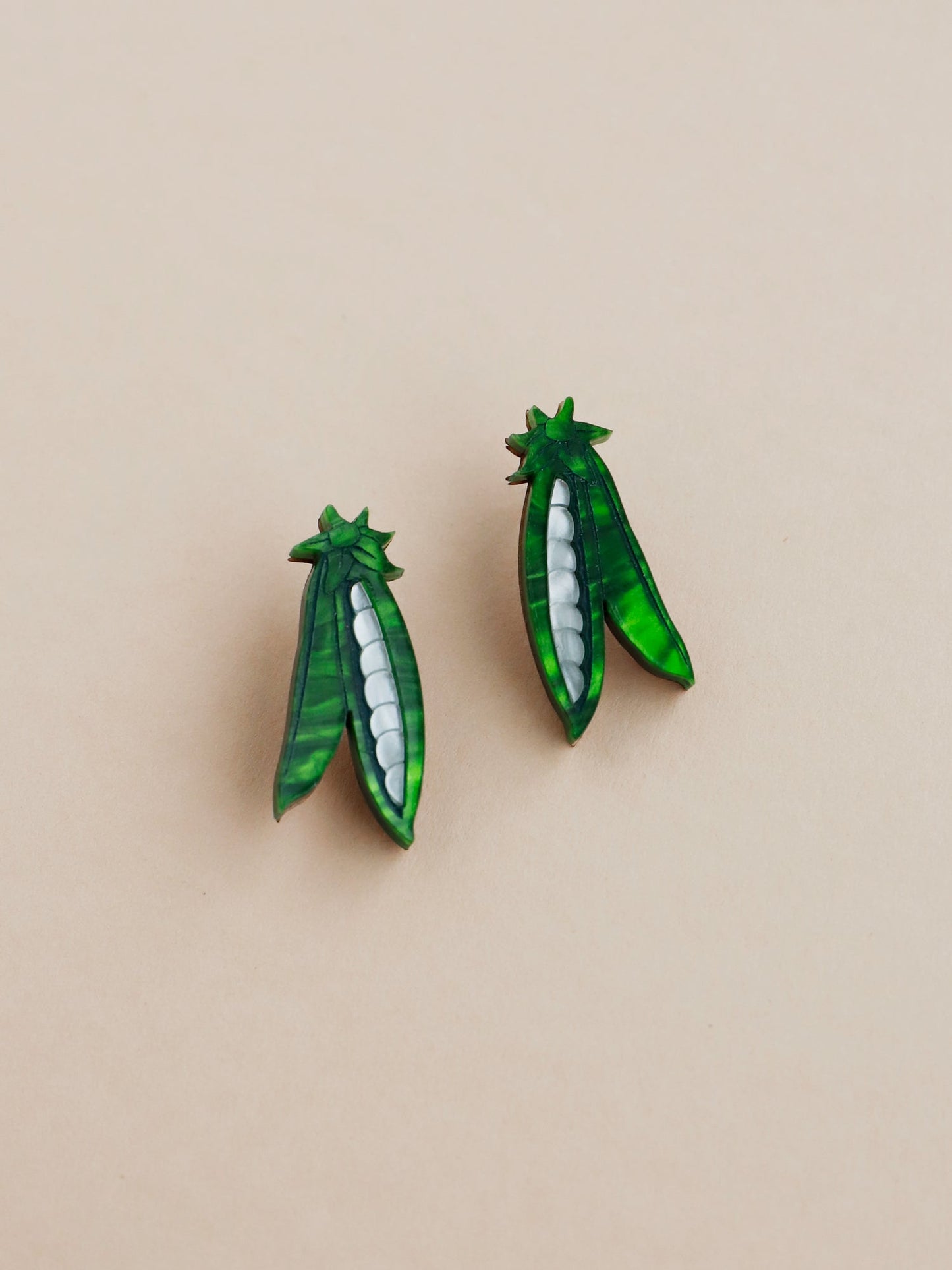Mini Peas in a Pod Studs by Wolf and Moon