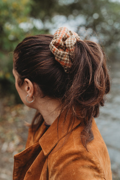 Tweed and Cashmere Scrunchies