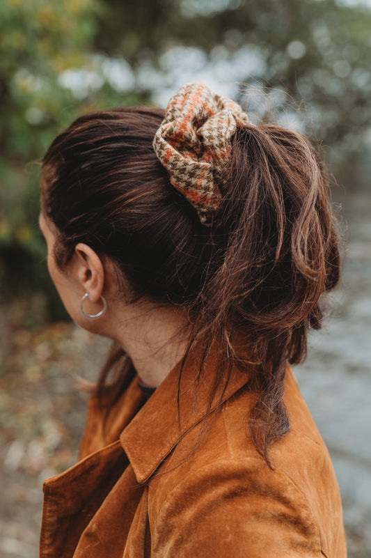 Tweed and Cashmere Scrunchies