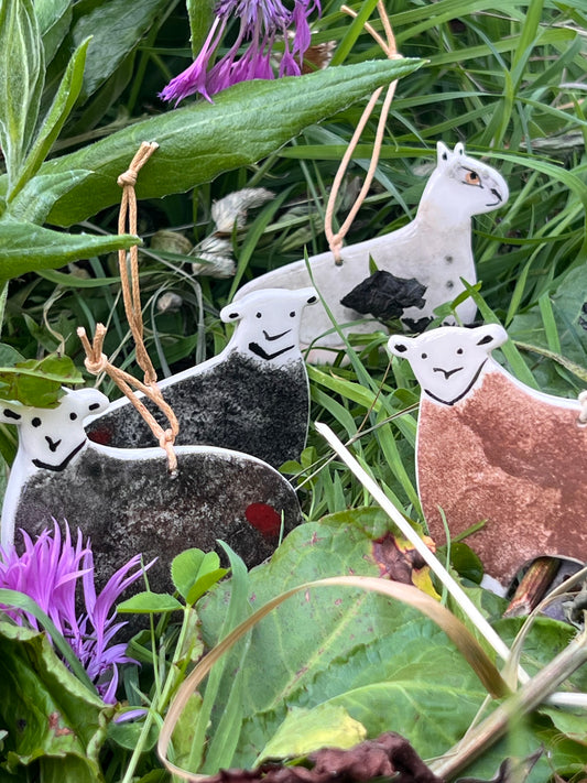 Ceramic Sheep Hanging Decoration