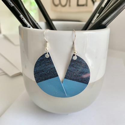 Balance Arc Drop Earrings - Teal