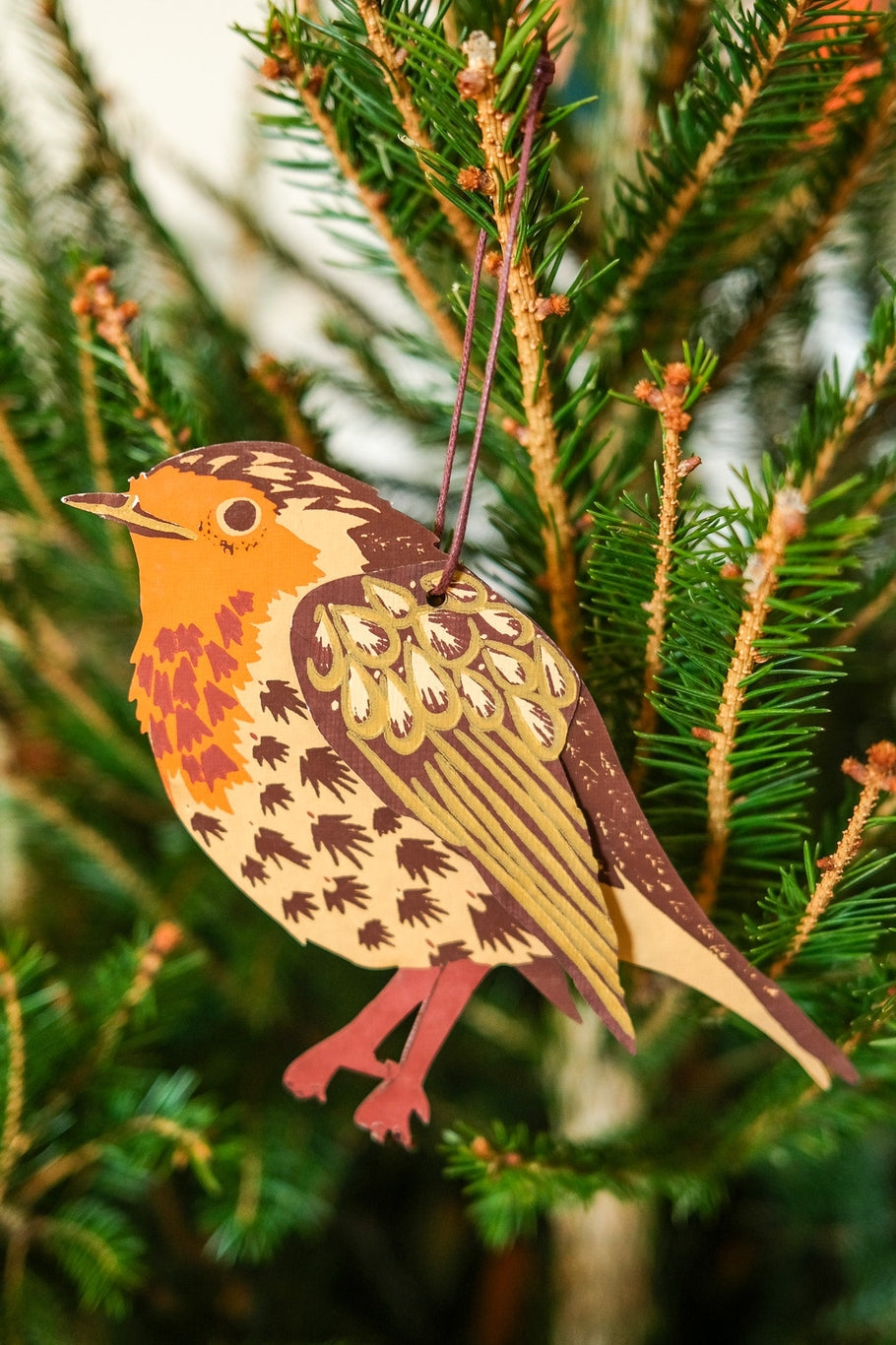 Winter Bird Paper Ornaments