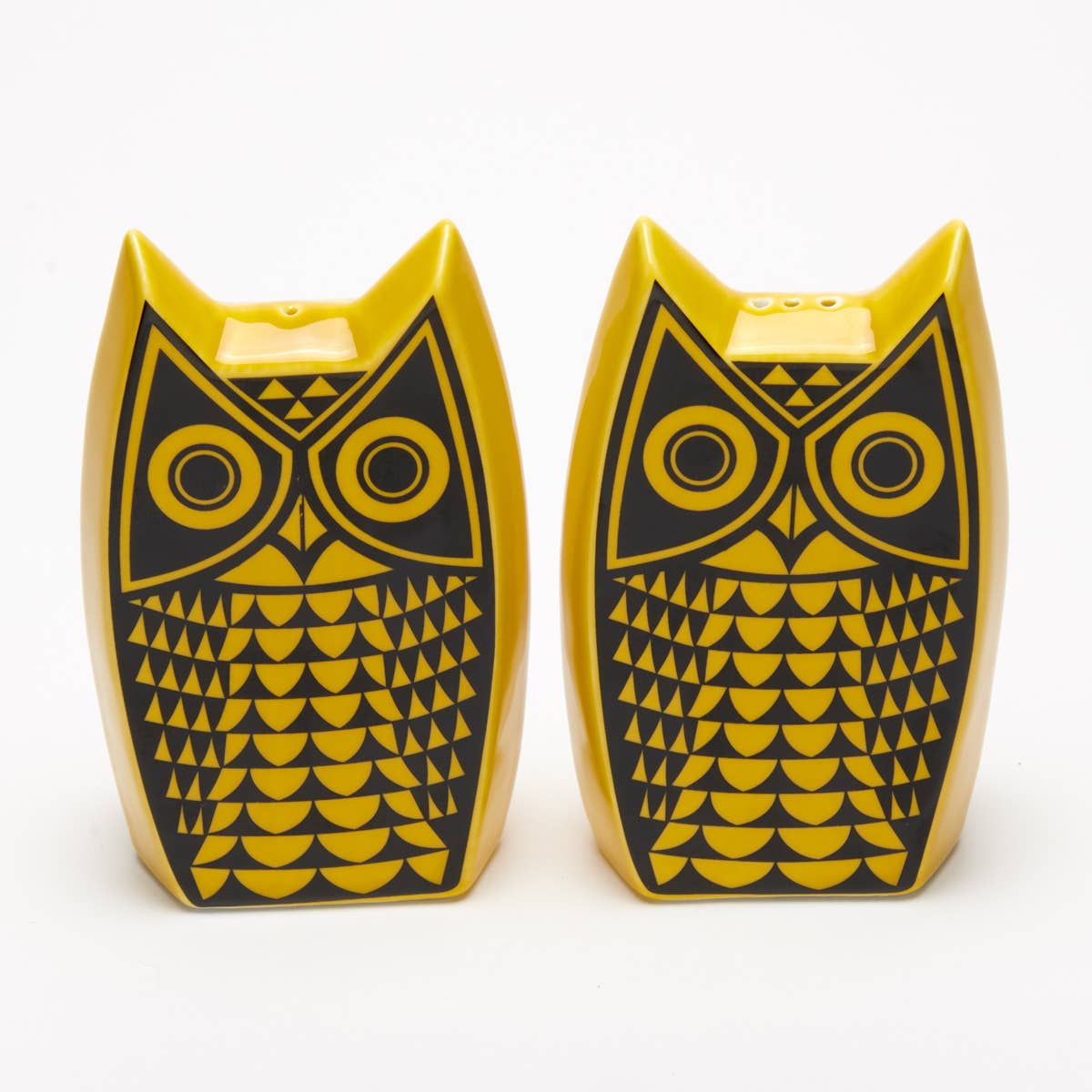 Owl Cruet Set in Yellow by Magpie x Hornsea