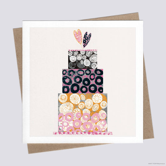 Celebrate with Cake - HEARTS Card.