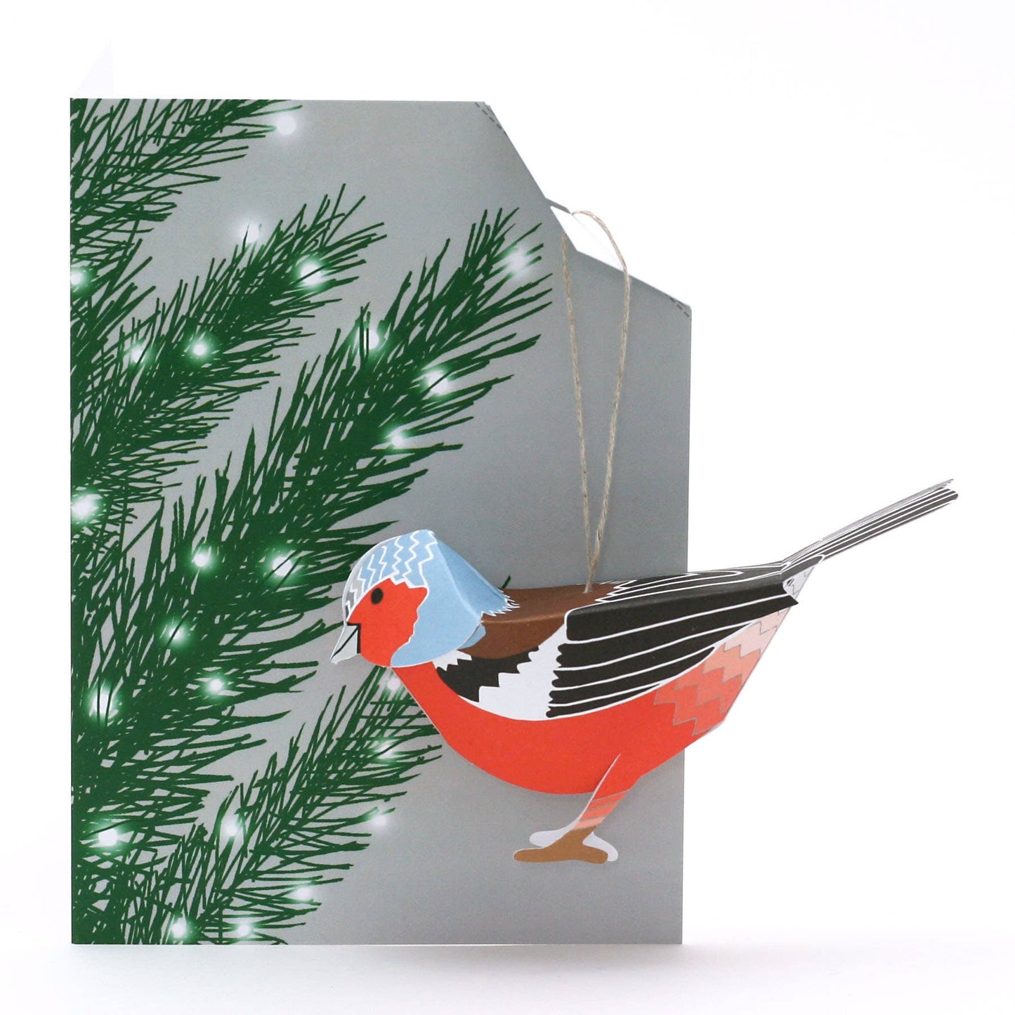 Chaffinch 3D Christmas Card