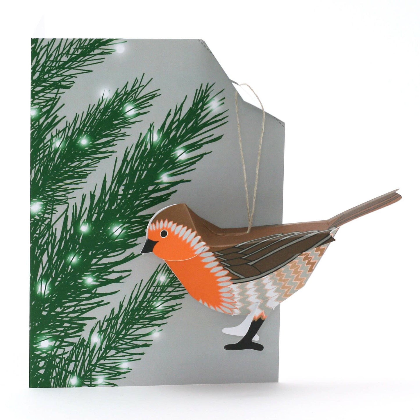 Robin 3D Christmas Card