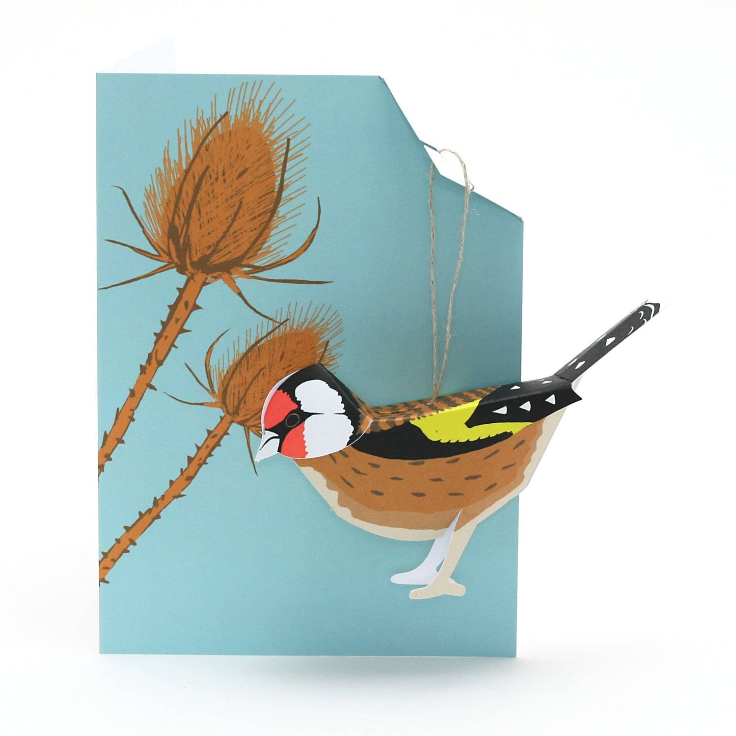 Goldfinch3D hanging Bird Card