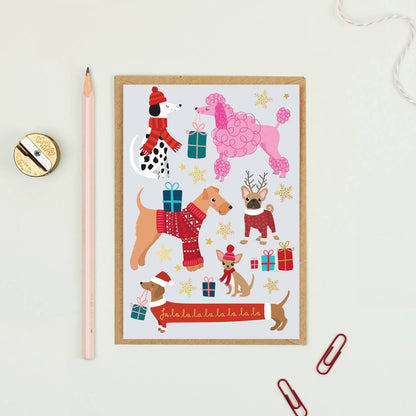 Christmas Dogs Holiday Card | Christmas Card | Seasonal Card