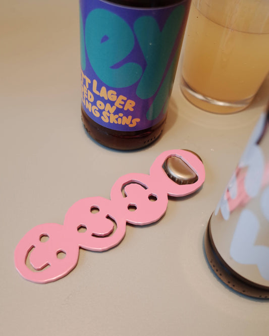 Pink Cheersie bottle opener