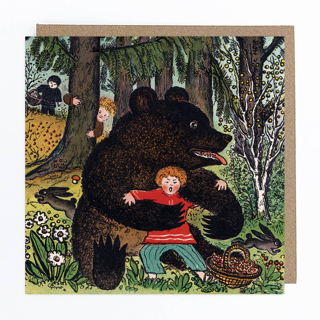 Big Brown Bear greeting card