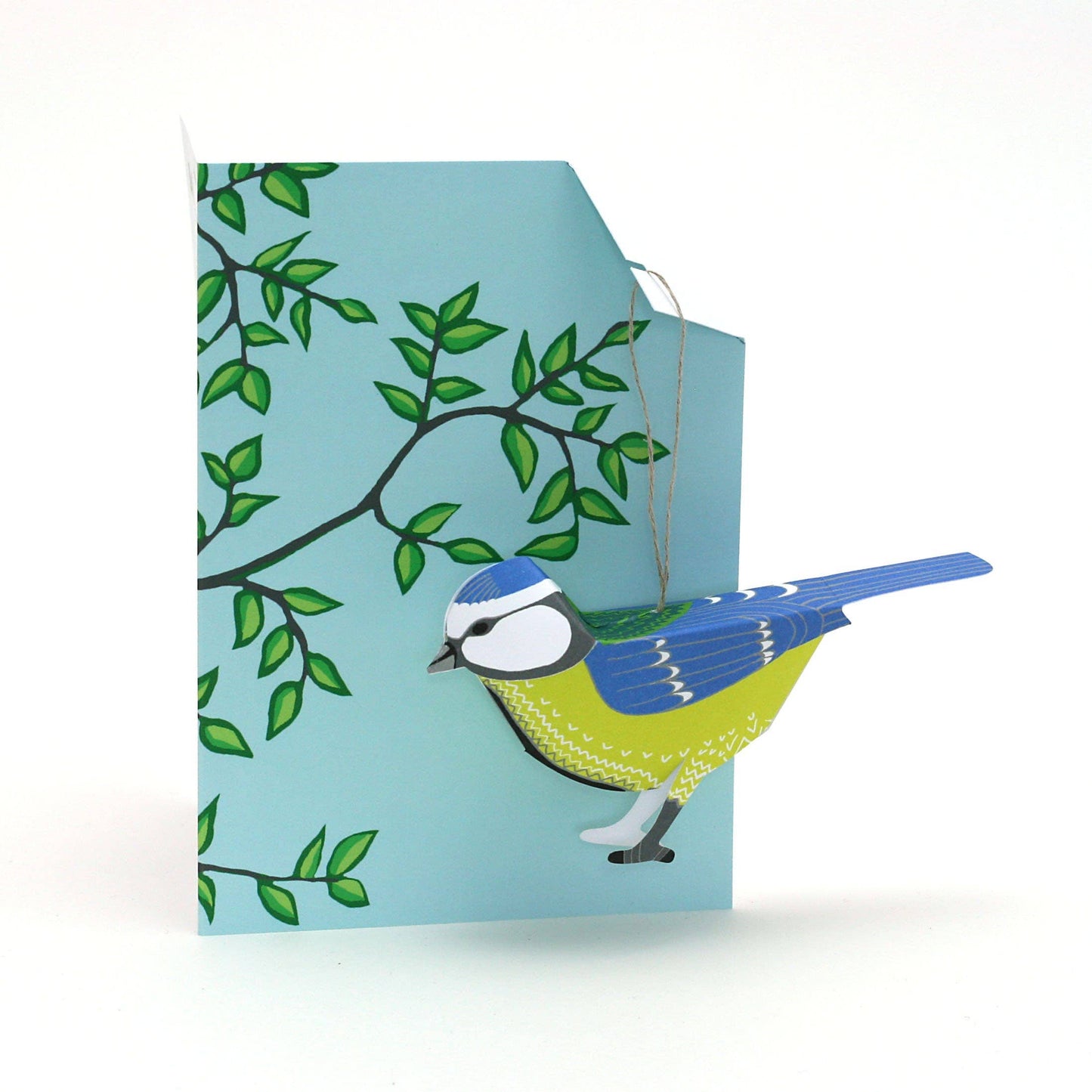 Blue Tit 3D Hanging Bird Card