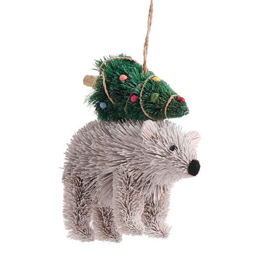 Bristle Polar Bear Decoration