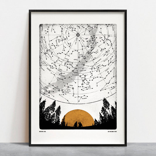 Northern Stars, Digital A4 Print